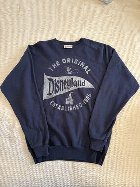 Hanes, Disney Navy Blue Graphic Sweatshirt - The Original, Size M